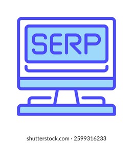 SERP line icon. linear style sign for mobile concept and web design. Outline vector icon. Symbol, logo illustration. Vector graphic