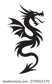 serpent dragon symbol logo design