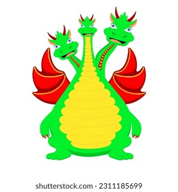 Serpent Gorynych is a fairy tale character of Slavic fairy tales. Three headed dragon.