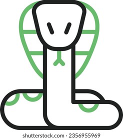 Serpent Icon image. Suitable for mobile application.