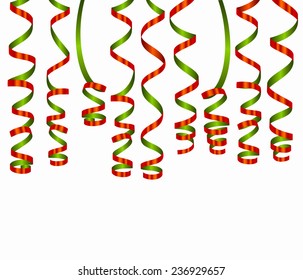 Serpentine in red and green