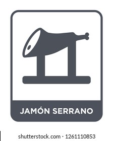 jam?n serrano icon vector on white background, jam?n serrano trendy filled icons from Culture collection, jam?n serrano simple element illustration
