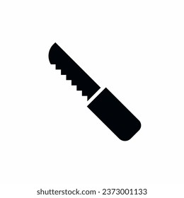 serrated knife icon design template modern vector