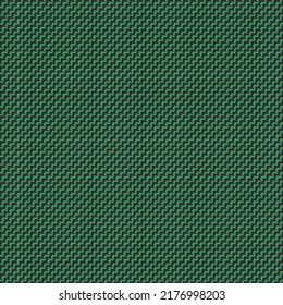 Serrated oblique stripes drawn in black on a green background. Chevron pattern. Abstract fabric texture.