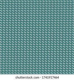 Serrated vertical stripes with dots between them. Textile pattern. Graphics in blue and white.
