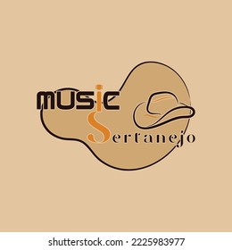 sertanejo country music logo design 02