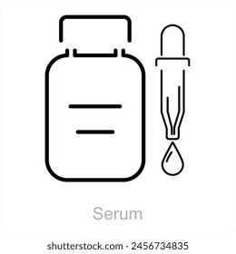 Serum and beauty icon concept
