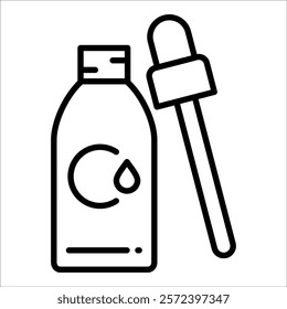 Serum Bottle Icon Element For Design