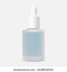 Serum bottle mockup. Cosmetic treatment glass container. Pipette dropper packaging for essential oil, vector illustration blank. Facial collagen moisturizer eyedropper flask - Powered by Shutterstock - Get 15% off with code: PIKWIZARD15