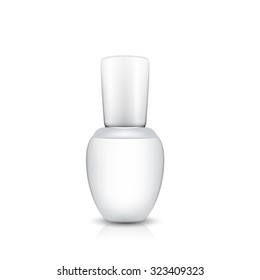 serum bottle on white background