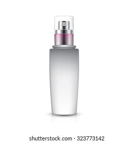 serum bottle on white background