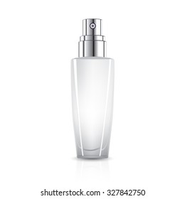 serum bottle on white background
