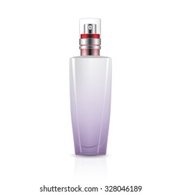 serum bottle on white background