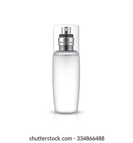 Serum Bottle On White Background