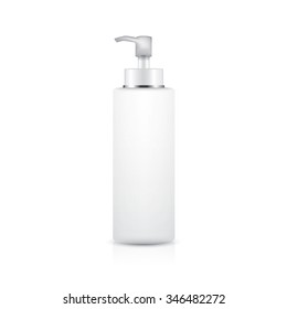 serum bottle on white background