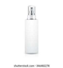 serum bottle on white background