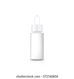 Serum Bottle On White Background