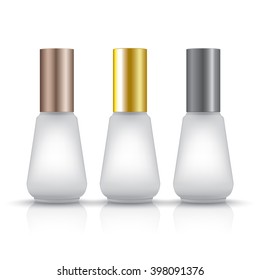 serum bottle on white background