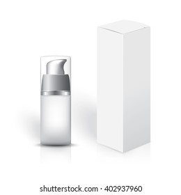 serum bottle on white background