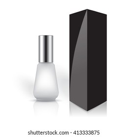 serum bottle on white background