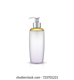 serum bottle on white background