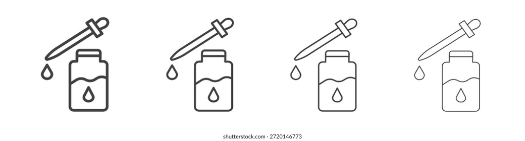 Serum icon concept Linear Pictogram. Simple element illustration.