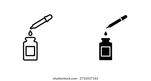Colección de diseño de icono de suero. Signo y Vector para diseños de interfaz de usuario