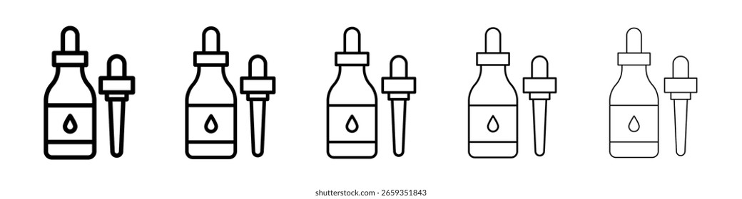 Icono de suero llenado concepto de signo plano para el Diseño web.
