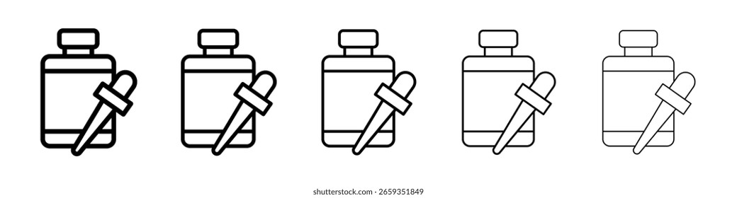 Icono de suero llenado concepto de signo plano para el Diseño web.