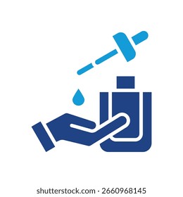 Serum Icon Glyph Color Vector Illustration