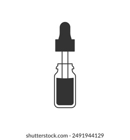 Icono de suero aislado sobre fondo blanco. Símbolo de cuidado de la piel moderno, simple, Vector, ícono para el diseño del Sitio web, App móvil, ui. Ilustración vectorial