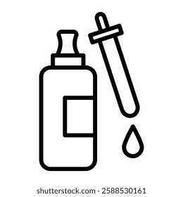 Serum icon logo sign set vector outline