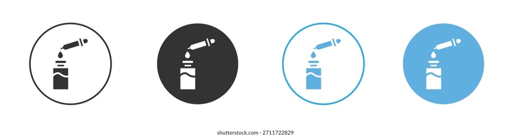 Serum icon Logo Template Design set