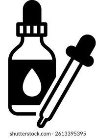 Serum Icon Mixed Vector Illustration