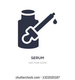 serum icon on white background. Simple element illustration from Beauty concept. serum sign icon symbol design.
