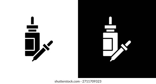 Conjunto de iconos de suero colección. Silueta de Vector.