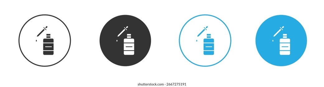 Icono de suero, estilo plano simple, ilustración, Plantilla de pictograma de símbolo de logotipo, para ui o ux.