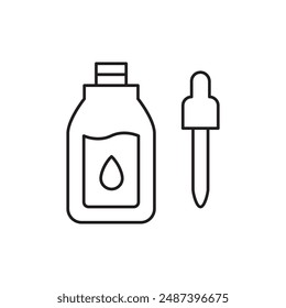 Icono de suero, Plantilla para gráfico y Diseño web. Ilustración vectorial