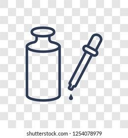 Serum icon. Trendy linear Serum logo concept on transparent background from Health and Medical collection