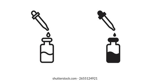 Diseño de Vector de icono de suero. conjunto de iconos web