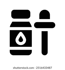 ícone de soro. ícone de glifos vetoriais para o design de seu site, celular, apresentação e logotipo.