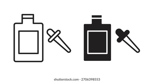 Ilustración vectorial de icono de suero. Diseño plano. Símbolos de Vector de Diseño gráfico.