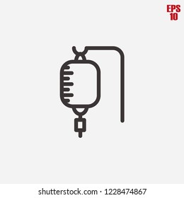 Serum icon vector line pictogram