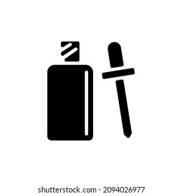 Icono SERUM en vector. Logotipo