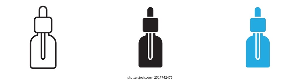 Ilustración de conjunto de Vectores de icono de suero