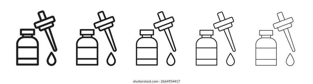 Vector de icono de suero, símbolo, ilustraciones de logotipo