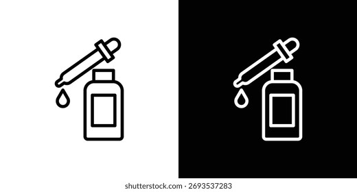 Vector de icono de suero, símbolo, ilustraciones de logotipo