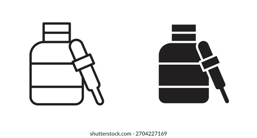 Vector de icono de suero, símbolo, ilustraciones de logotipo