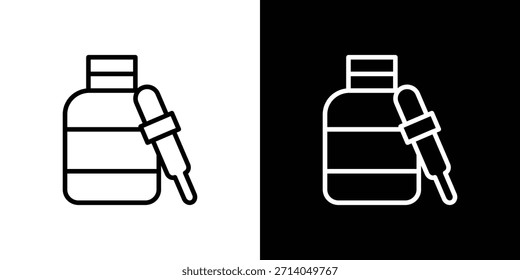 Vector de icono de suero, símbolo, ilustraciones de logotipo