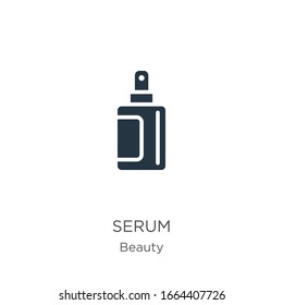 Serum icon vector. Trendy flat serum icon from beauty collection isolated on white background. Vector illustration can be used for web and mobile graphic design, logo, eps10